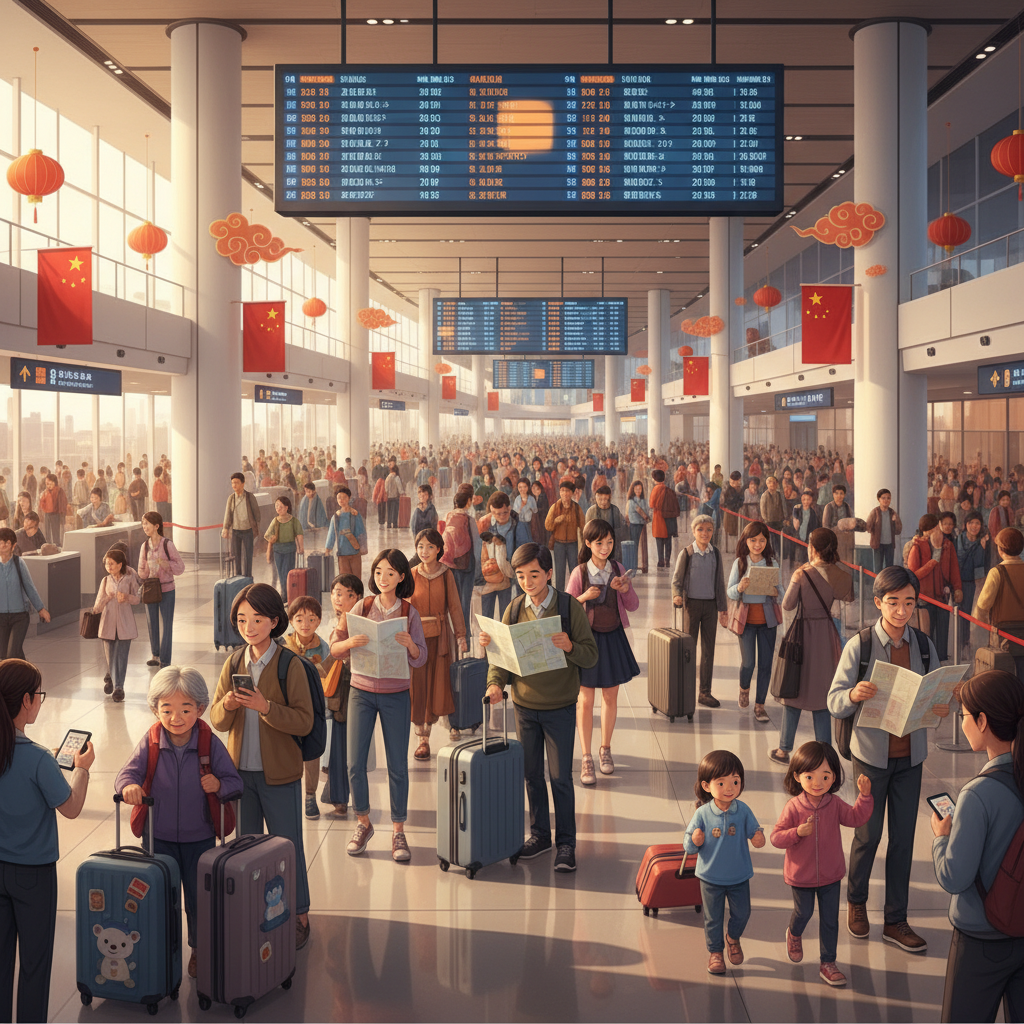 Busy Airport Scene