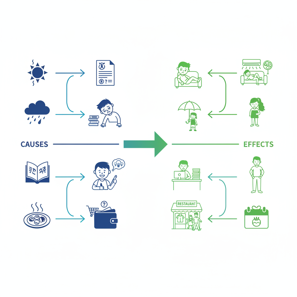 🔗 Cause and Effect 因为...所以... - Because...Therefore