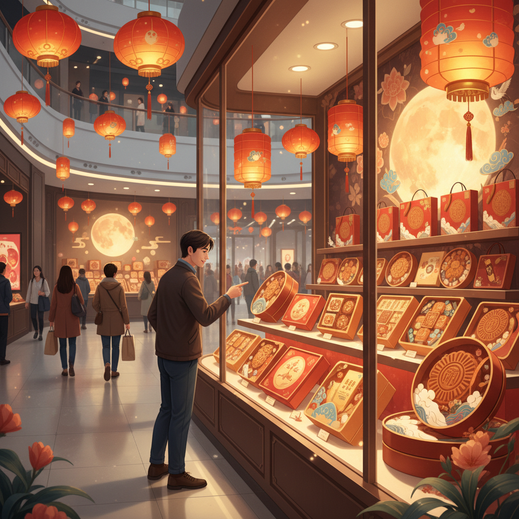 Beautiful Mooncakes Display